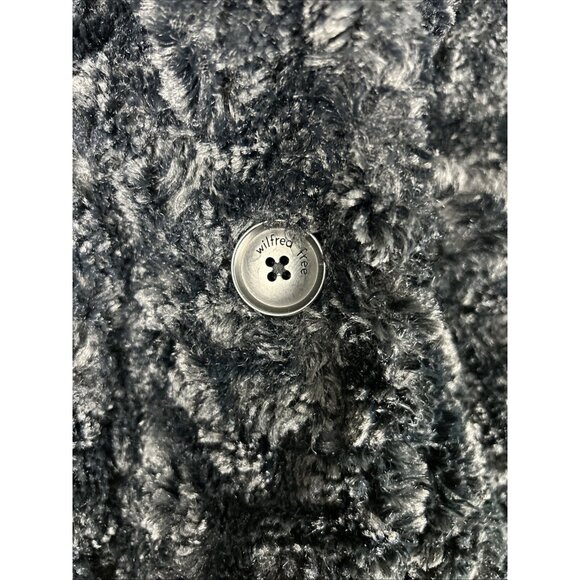 Wilfred Black Grete Plush Fuzzy Teddy Jacket Womens Size XS - Picture 6 of 9
